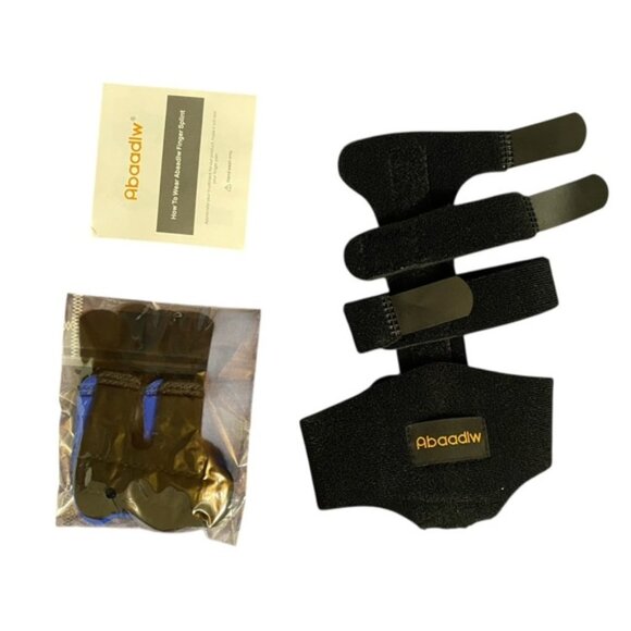 NEW Abaadlw Trigger Finger Splint 2 Pcs Size M Adjustable Index Finger Splint - Picture 2 of 4